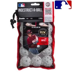 Franklin MLB® 5 INDESTRUCT-A-BALLS MICRO BASEBALL-WHITE