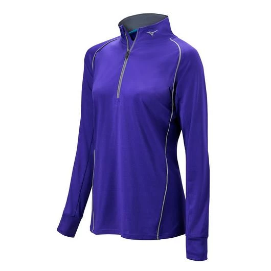 Mizuno Women's Comp 1/2 Zip Long Sleeve Pullover 5 Mizuno Women's Comp 1/2 Zip Long Sleeve Pullover - Image 3