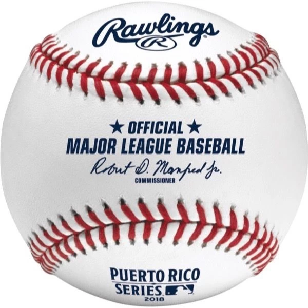 Rawlings Official 2018 MLB® Puerto Rico Series® On-Field Baseball 3 Rawlings Official 2018 MLB® Puerto Rico Series® On-Field Baseball