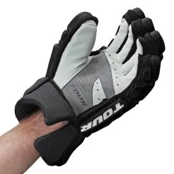 Tour Code 3 Hockey Gloves Black/White -Sports Equipment Store Tour Code 3 Hockey Gloves Black White 4