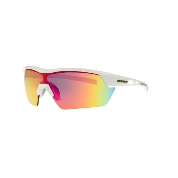 Rawlings Youth Half-Rim Sunglasses Shiny White/Smoke With Red Mirror Lens 3 Rawlings Youth Half-Rim Sunglasses Shiny White/Smoke With Red Mirror Lens