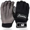 FRANKLIN ALL WEATHER PRO BASEBALL BATTING GLOVES -Sports Equipment Store all weather pro black silver 1